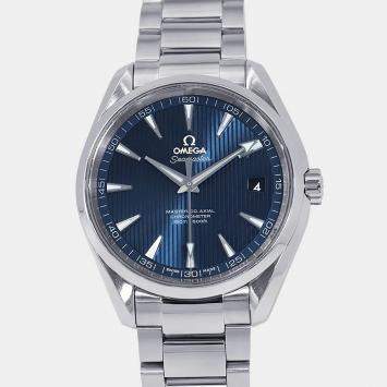 Pre Owned Omega Seamaster Aqua Terra 231.10.42.21.03.003 Automatic Blue Stainless Steel Men's Wristwatch 41.5 mm