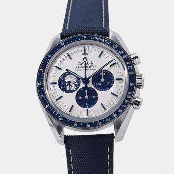 مملوكة مسبقًا Omega Speedmaster Professional Moonwatch 310.32.42.50.02.001 White Stainless Steel Manual Winding Men's Wristwatch 42mm