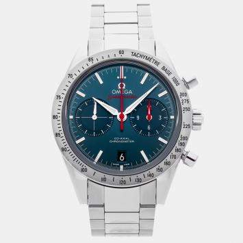 Pre Owned Omega Speedmaster '57 331.10.42.51.03.001 Blue Stainless Steel Automatic Men Wristwatch 41.5 mm