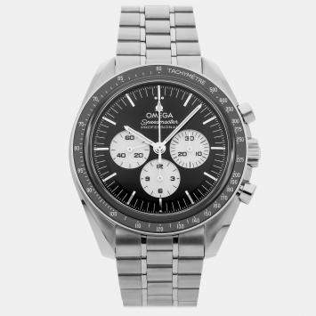 Pre Owned Omega Speedmaster Professional Moonwatch 310.30.42.50.01.004 Black Stainless Steel Manual winding Men Wristwatch 42mm