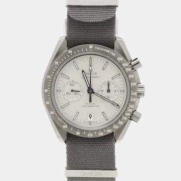 مملوكة مسبقًا Omega Speedmaster Professional Moonwatch 311.93.44.51.99.001 White Ceramic Automatic Men's Watches 44.25mm