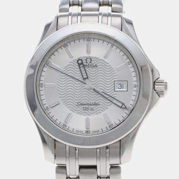 Pre Owned Omega Seamaster 2511.31 Silver Stainless Steel Quartz Men's Watches 36mm