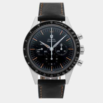 Pre Owned Omega Speedmaster 1st Omega In Space 310.32.40.50.06.001 Black Stainless Steel Manual Winding Men's Watches 39mm