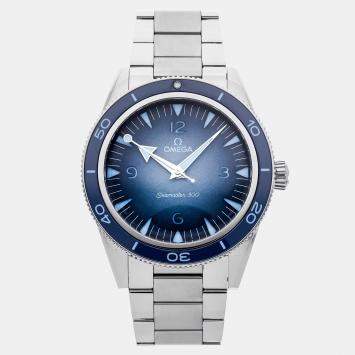 مملوكة مسبقًا Omega Seamaster 300M 234.30.41.21.03.002 Blue Stainless Steel Automatic Men's Wristwatch 41mm