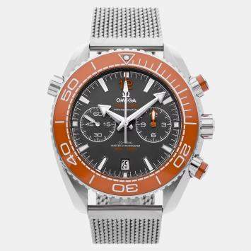 Pre Owned Omega Seamaster Planet Ocean 215.30.46.51.99.001 Grey Stainless Steel Automatic Men's Watches 45mm