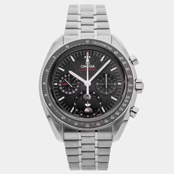 Pre Owned Omega Speedmaster 304.30.43.52.01.001 Black Stainless Steel Manual Winding Men's Watches 43mm