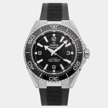 Pre Owned Omega Seamaster Planet Ocean 217.32.42.21.01.001 Black Stainless Steel Automatic Men's Watches 42mm