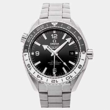 Pre Owned Omega Seamaster Planet Ocean 215.30.44.22.01.001 Black Stainless Steel Automatic Men's Watches 43mm