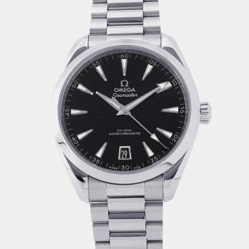 Pre Owned Omega Seamaster Aqua Terra 220.10.41.21.01.002 Black Stainless Steel Automatic Men's Watches 41mm 