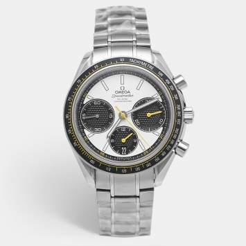 مملوكة مسبقًا Omega Seamaster Racing 326.30.40.50.04.001 White Dial Stainless Steel Men's Wristwatch 40 mm