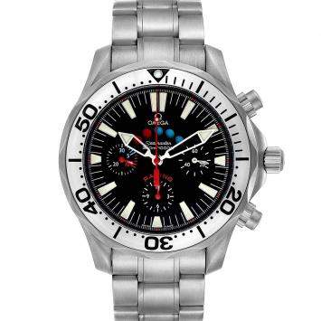 Pre Owned Omega Black Titanium Seamaster Regatta Racing 2269.52.00 Men's Wristwatch 44 MM
