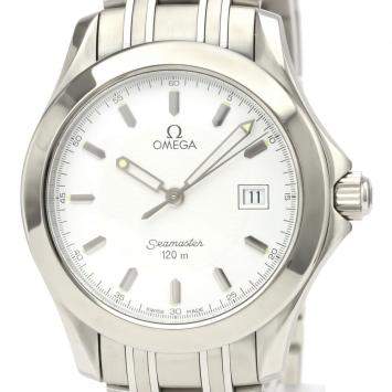 Pre Owned Omega White Stainless Steel Seamaster 120M 2511.21 Men's Wriswatch 36 MM