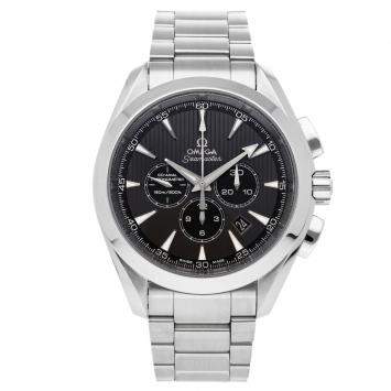 Pre Owned Omega Grey Stainless Steel Seamaster Aqua Terra 150m Chronograph 231.10.44.50.06.001 Men's Wristwatch 44 MM