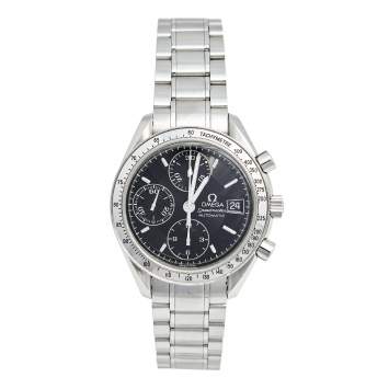 Pre Owned Omega Black Stainless Steel Speedmaster 3513.50.00 Men's Wristwtch 39 mm