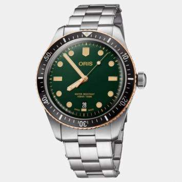Oris Green Bronze Stainless Steel Divers Sixty-Five  01 733 7707 4357-07 8 20 18 Automatic Men's Wristwatch 40 mm