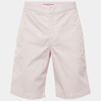 مملوكة مسبقًا Orlebar Brown Pink Cotton Shorts L