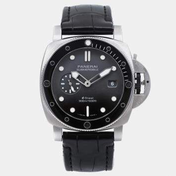Panerai Black Stainless Steel Submersible PAM01288 Automatic Men's Wristwatch 44mm