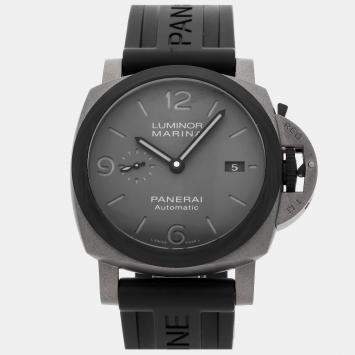 Pre Owned Panerai Luminor Marina TuttoGrigio PAM 1662 Automatic Men's Wristwatch 44MM