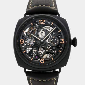 Pre-Owned Panerai Lo Scienziato Radiomir Tourbillon GMT PAM 350 48 mm