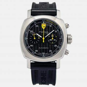 Panerai Ferrari Scuderia Flyback FER00014 Automatic Black Stainless Steel Men's Wristwatch 44mm