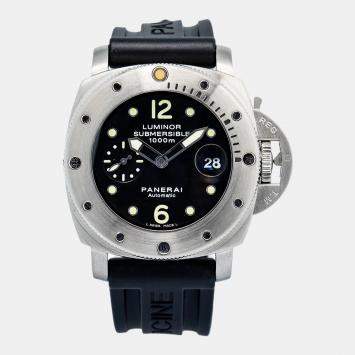 Panerai Luminor Submersible PAM00243 Automatic Black Stainless Steel Men's Wristwatch 44 mm