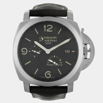 Pre Owned Panerai Luminor PAM00347 Automatic Black Stainless Steel Men's Wristwatch 45 mm