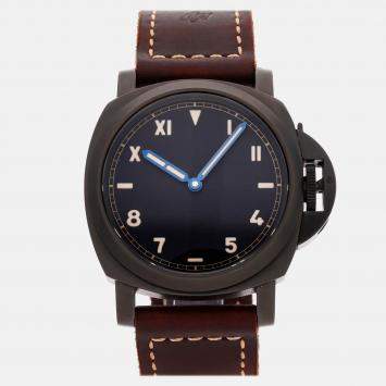 Pre Owned Panerai Luminor PAM00779 Manual Winding Black Titanium Men’s Wristwatch 44 mm