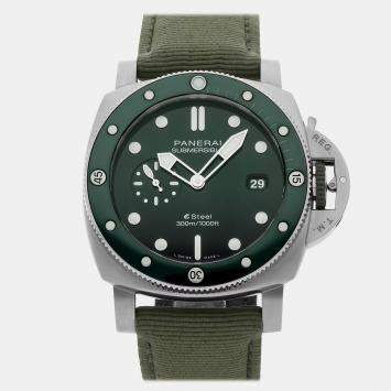 Pre Owned Pre-Owned Panerai Submersible Quarantaquattro Esteel Verde Smeraldo PAM 1287