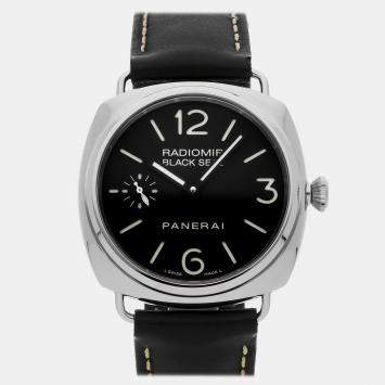 Pre Owned Pre-Owned Panerai Radiomir Black Seal PAM 183 Black Manual Winding Manual Winding Men's Wristwatch 45 MM