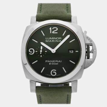 Pre Owned Pre-Owned Panerai Luminor Marina Verde Smeraldo eSteel PAM 1356