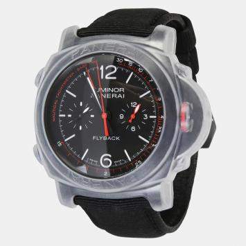 Pre Owned Panerai Luminor PAM01275 Black Ceramic Automatic Men's Wristwatch 44mm