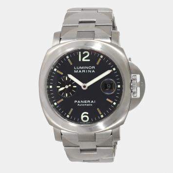 Panerai Grey Titanium Luminor Marina PAM00091 Automatic Men's Wristwatch 44 mm