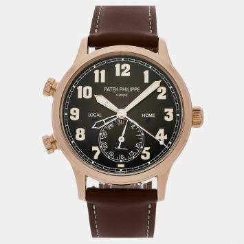 Pre Owned Patek Philippe Complications Calatrava Pilot Travel Time 5524R-001 "Tiffany & Co." Men's Watch 42 mm Automatic Men's Wristwatch 42 MM