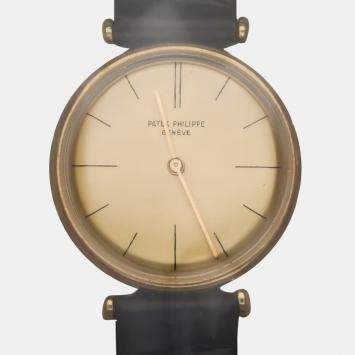 Pre Owned Pre-Owned Patek Philippe Calatrava 2592 Manual Winding 18k Rose Gold Men's Wristwatch 33 mm