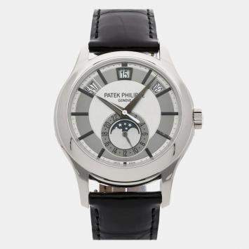 مملوكة مسبقًا Pre-Owned Patek Philippe Complications Annual Calendar Moon Phases 5205G-001