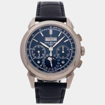 Pre Owned Patek Philippe Grand Complications 5270G-014 Manual Winding Blue 18k White Gold Men’s Wristwatch 41mm