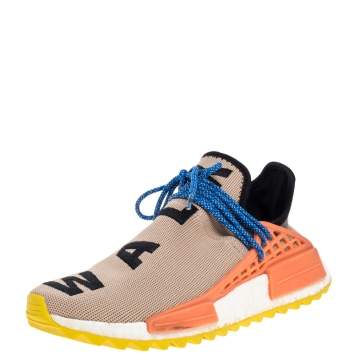 Pre Owned Pharrell Williams x adidas Beige Fabric Human Body NMD Sneakers Size 40 2/3
