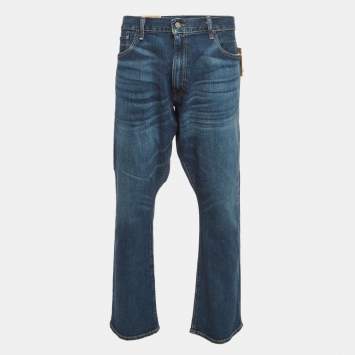 Pre Owned Polo Ralph Lauren Blue Denim Slim Fit Jeans 4XL Waist 42"