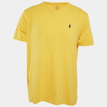 Ralph Lauren Yellow Cotton Jersey  T-Shirt XL