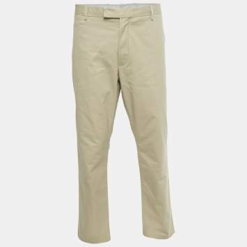 مملوكة مسبقًا Polo Ralph Lauren Beige Cotton Stretch Slim Fit Pants XXXL