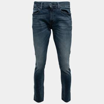 Pre Owned Polo Ralph Lauren Blue Denim Eldridge Skinny Jeans M