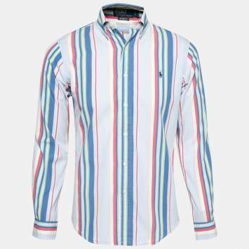 Pre Owned Polo Ralph Lauren Multicolor Striped Cotton Button Down Shirt S