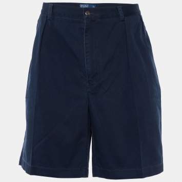 Pre Owned Polo Ralph Lauren Navy Blue Cotton Tyler Shorts 3XL