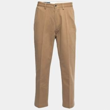 Pre Owned Polo Ralph Lauren Beige Cotton Chino Trousers L
