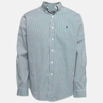 Pre Owned Polo Ralph Lauren Multicolor Striped Cotton Full Sleeve Shirt L