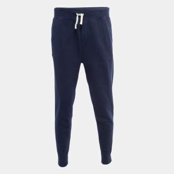 Pre Owned Polo Ralph Lauren Navy Blue Cotton Knit Joggers M