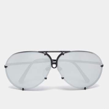 Pre Owned Porsche Design Black Tone/ Grey P´8478 Aviator Sunglasses