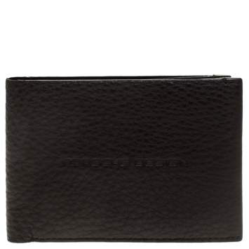 Pre Owned Porsche Design Dark Brown Leather Voyager 2.0 Bifold Wallet