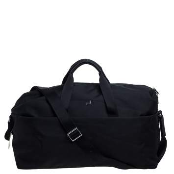 Pre Owned Porsche Design Black Nylon Roadster 3.0 Weekender Duffel Bag