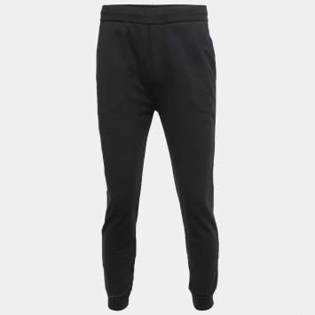 Pre Owned Prada Black Cotton Jogger Pants M
